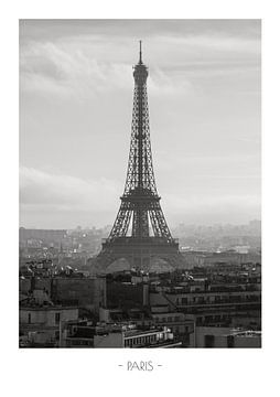 Reiseposter Eiffelturm in Paris, Frankreich von Martijn Joosse