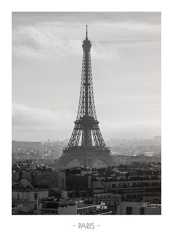 Affiche de voyage Tour Eiffel à Paris, France