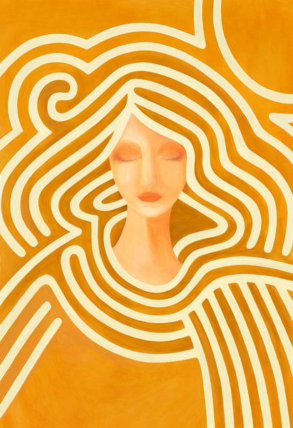 Berit in ochre by Rosana Laiz Blursbyai