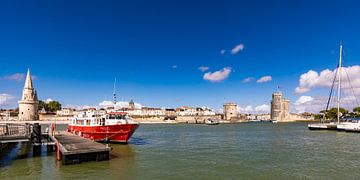 Oude haven van La Rochelle in Frankrijk van Werner Dieterich