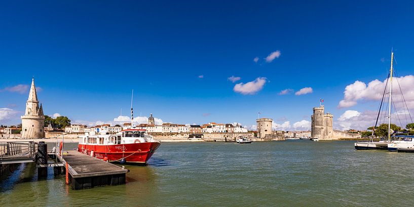 Oude haven van La Rochelle in Frankrijk van Werner Dieterich