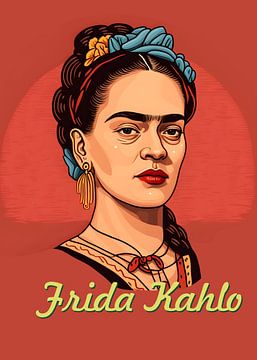 Frida dessin animé sur WpapArtist WPAP Artist