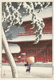 Der Zojo-Schrein in Shiba, Hasui Kawase