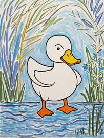 Duck In The Pond Style Henri Matisse by TOAN TRAN