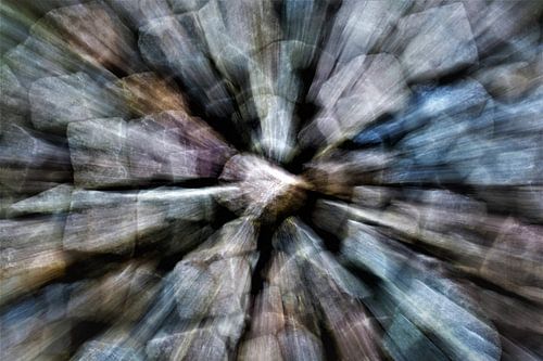Dynamische en abstracte stenen close up