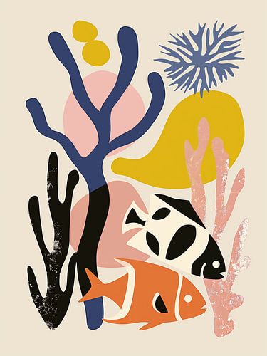 Retro, Koraal met Vissen