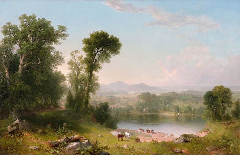 Asher Brown Durand,Pastorale Landschaft von finemasterpiece