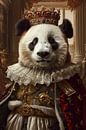 Königlicher Panda im Barockstil von Poster Art Shop Miniaturansicht