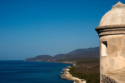 Views over Cuba and the Caribbean Sea