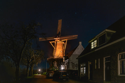 Mühle bei Nacht (Buren).
