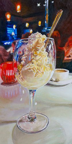 Abendessen im Fiorini (Malerei) von QEIMOY