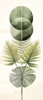 Salie Groen Boho Abstract