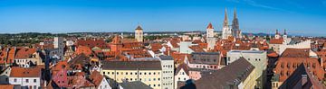 Uitzicht over Regensburg van ManfredFotos