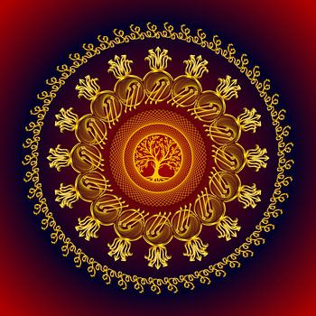 Kristallen Mandala-De Zegening van Melek Metatron