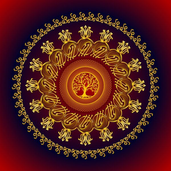 Mandala de cristal-Bénédiction de Melek Metatron par SHANA-Lichtpionier