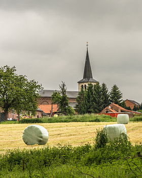 Bauerndorf in Limburg, Belgien