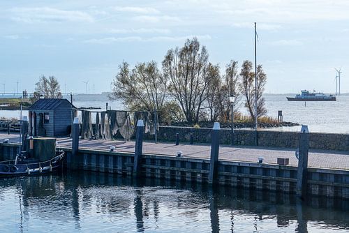 Veerboot Zuiderzee nader Urk