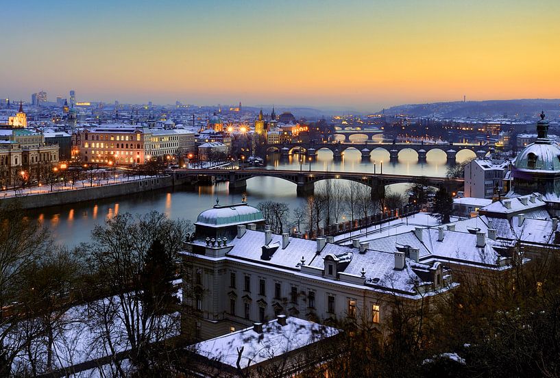 Prague's bridges by Roy Poots
