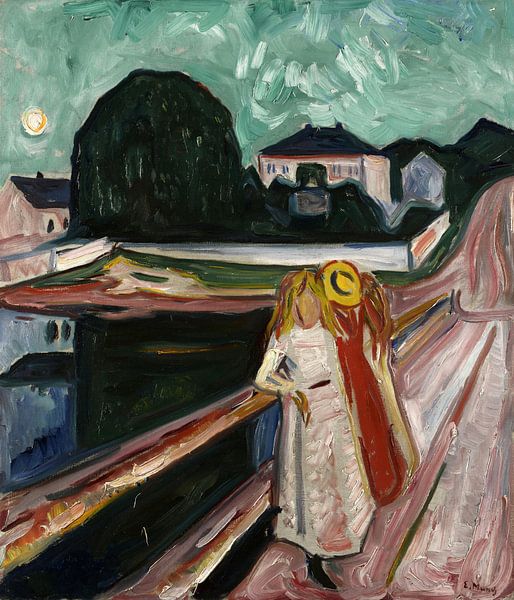 Girls on the Pier, Edvard Munch by Masterful Masters