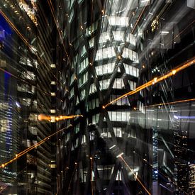 Paris La défense by night III by Jean-Pierre Chrétien