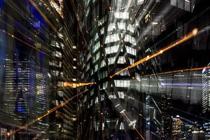 Paris La défense by night III van Jean-Pierre Chrétien