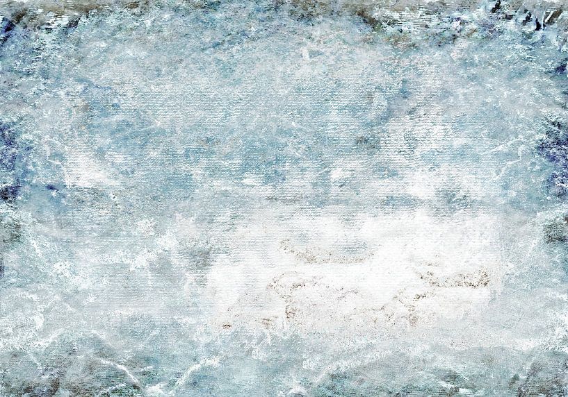 Skandinavien Abstrakt - Winter Landschaft von Mad Dog Art