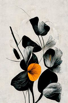 Boeket van zwarte bloemen