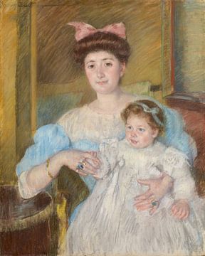 Gravin Morel d'Arleux en haar zoon, Mary Cassatt