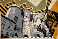 retro ansichtkaart van Bologna, Italië van Ariadna de Raadt-Goldberg thumbnail