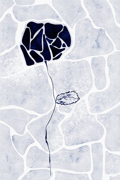 Pretty Delft Rose von AnkieArt