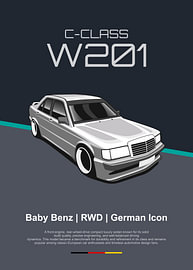 Mercedes-Benz C-Class W201 by Kaminarirace