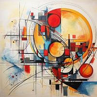 Abstract background of colours and shapes