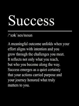 Success Definition – Black von WordsThatInspire