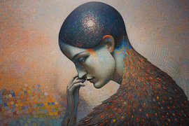 Mosaic Pointillism Art