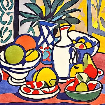 Lait et fruits Matisse inspired sur zam art