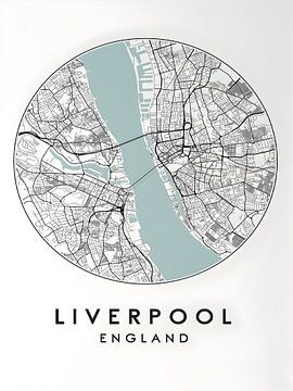 Liverpooler Stadtplan von Artstyle