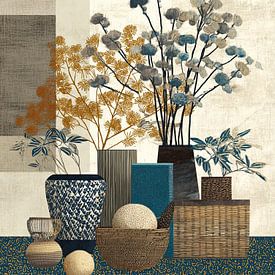 Bloemen Vazen | Floral Essence van Blikvanger Schilderijen