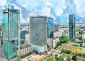 Warsaw watercolor art #warsaw