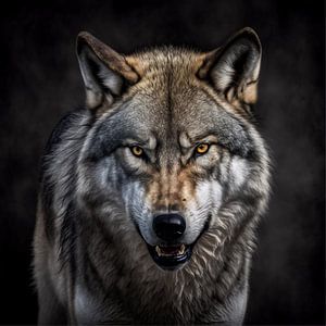 Der graue Wolf.