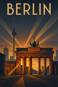 Berlin Deutschland Brandenburger Tor Glühen