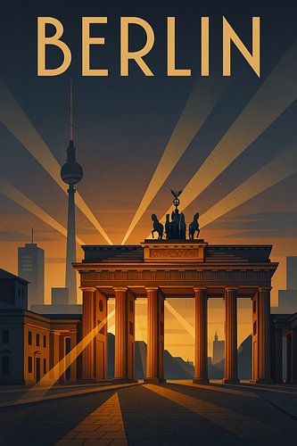 Berlin Germany Brandenburg Gate Glow