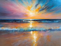 Strand Zonsondergang