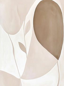 Soft curves in beige by Dutch Art Works