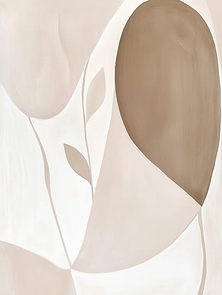 Soft curves in beige by Dutch Art Works