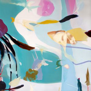Abstrakte Unterwasserwelt in Pastell