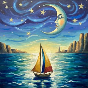 The moon never sleeps