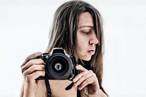 Einzigartiges Selbstporträt mit Spiegelreflexkamera - kreative Wanddekoration für Fotoliebhaber