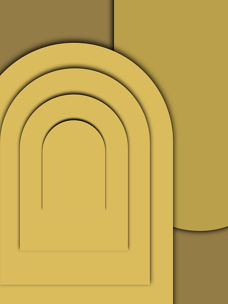 Yellow Gold by Mad Dog Art