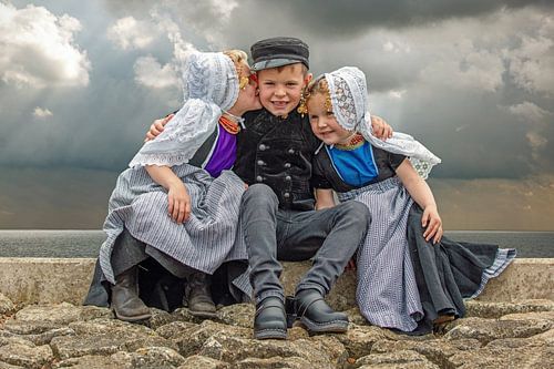 Kinderen in Walcherse dracht