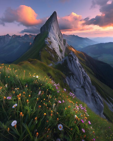 Farbenspiel am Dolomitenhimmel von fernlichtsicht
